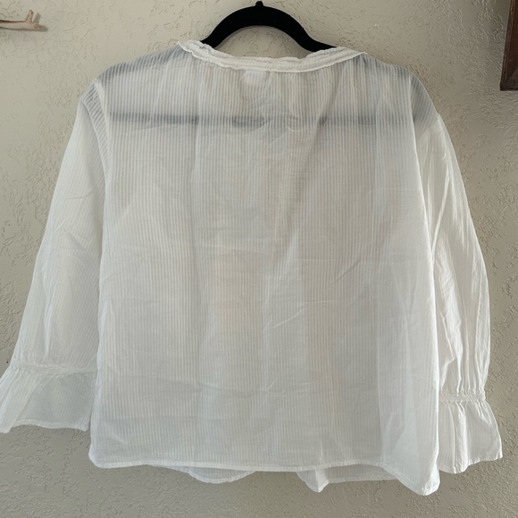 FINAL SALE NWT Gap Tie Neck Blouse - Picture 3 of 5